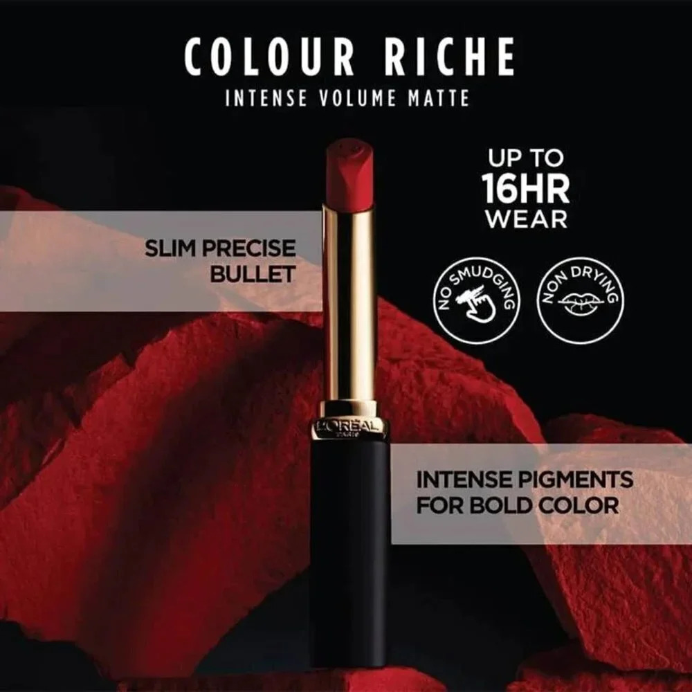 L'Oreal Paris Colour Riche Volume Matte LipstickLe Mauve Indomptable, 1.8 g - Picture 3 of 7